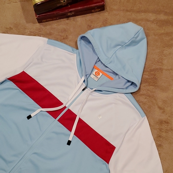 ELBOW GREASE men's size XL short sleeve zip-up hoodie - Picture 2 of 8